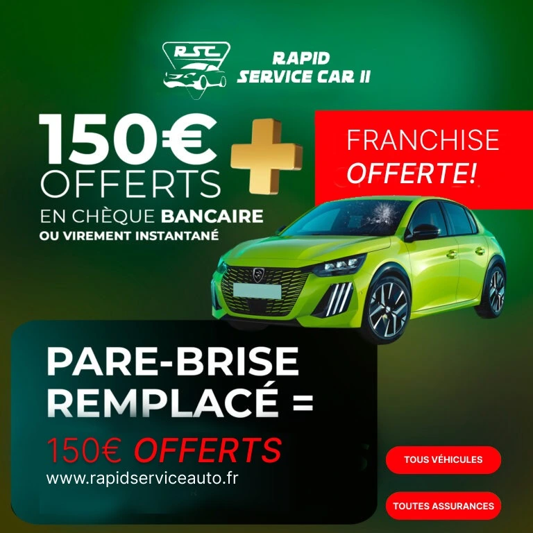 Changer de pare brise et obtenez votre cadeau