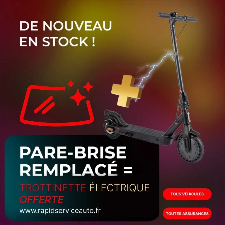 Remplacer de pare brise et obtenez votre cadeau